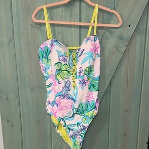 Lilly Pulitzer swim suit mermaid in the shade size 14